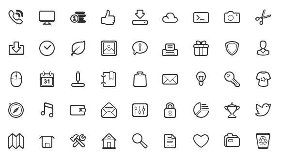 simplicity vector icons