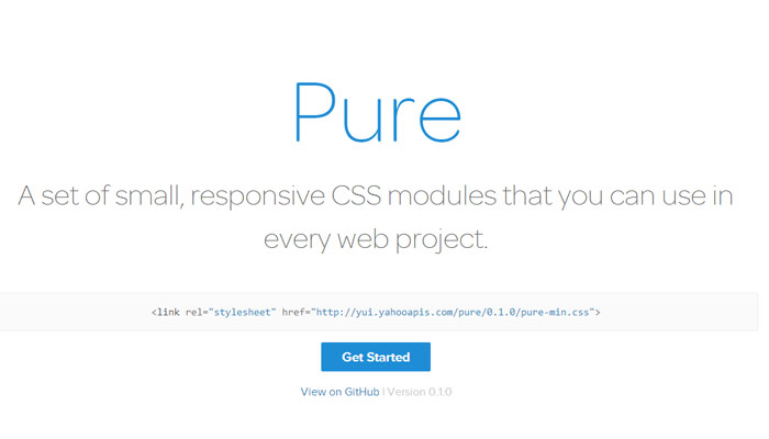 Pure UI Framework by Yahoo!