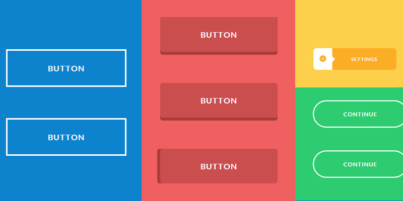 creative and fancy buttons in css3