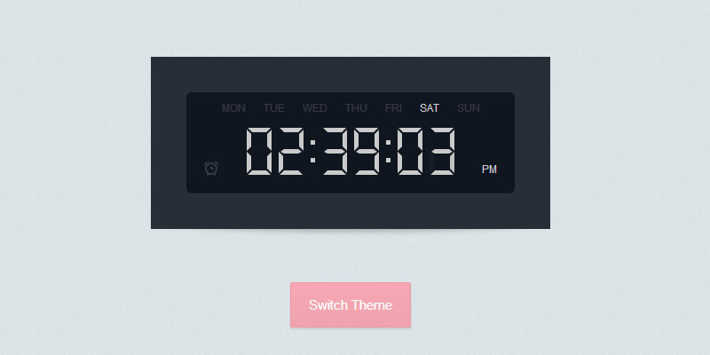 Digital Clock by Tutorialzine
