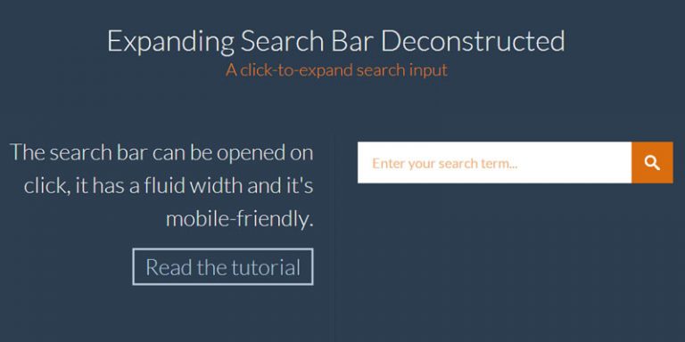 Expandable Search Bar