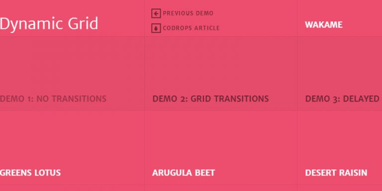 Google Hot Trends Grid Layout