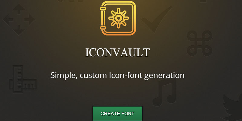 Iconvault to create icon font