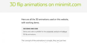 Minimit-Anima a jquery plugin to produce CSS3 animation