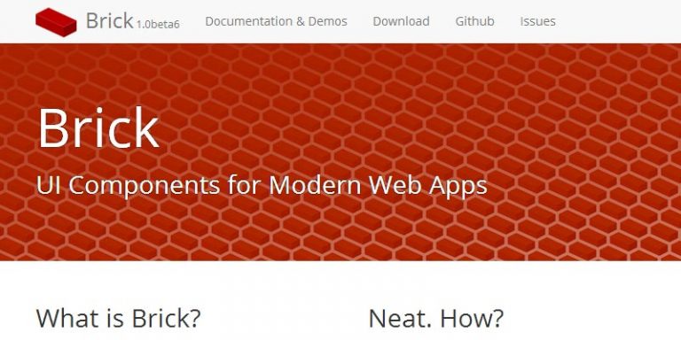 Mozilla Brick: A mobile app UI components released in Beta