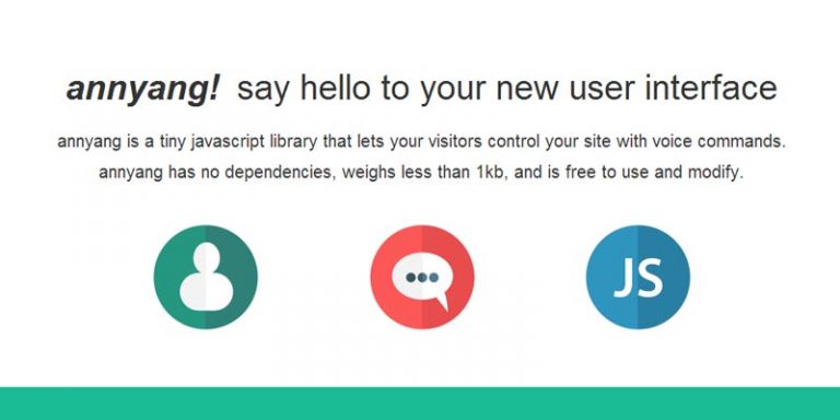Annyang: An independent javascript plugin to control your website from voice