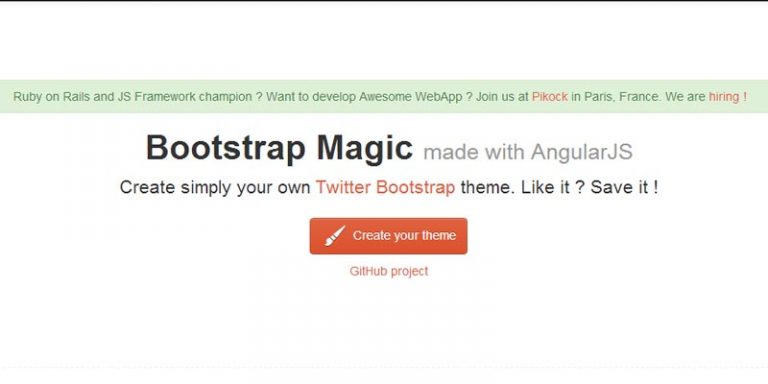 Bootstrap Magic: Create your own Twitter Bootstrap theme easily