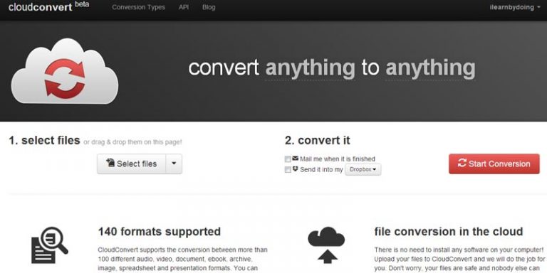 Cloudconvert.org: To convert any file format To any file format
