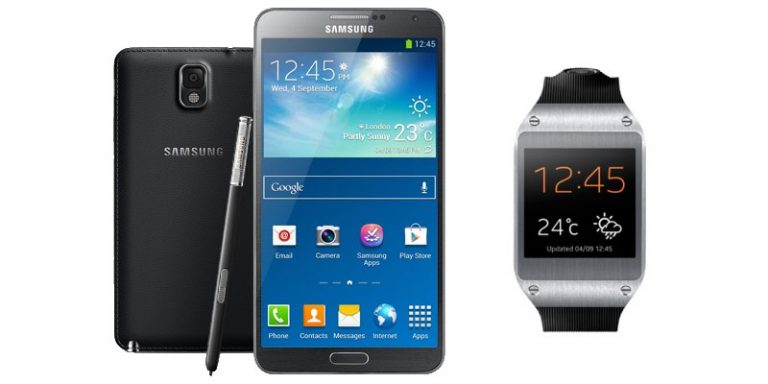 Samsung Galaxy Note 3 and Samsung Smart Watch Gear coming on 25th September in India