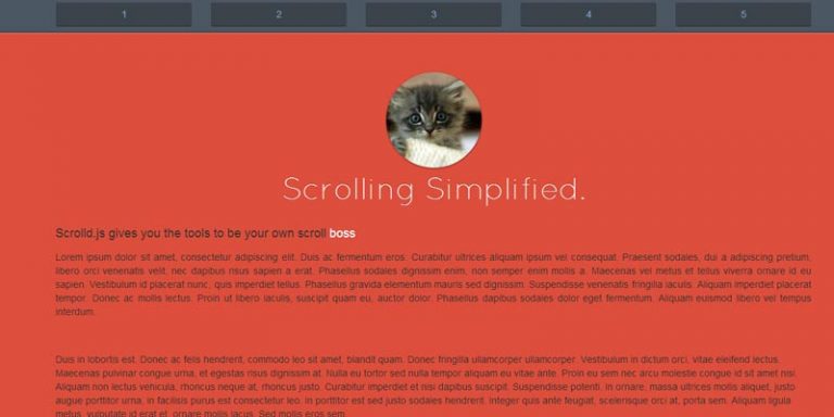 Scrolld.js: A Jquery plugin which offer responsive scrolling