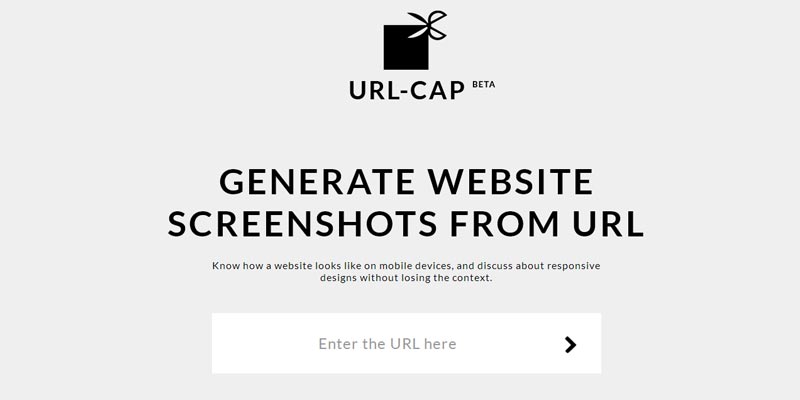 URL-CAP: Create responsive website screenshots from web address