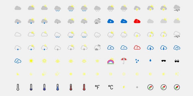 Download free weather icons in vector format