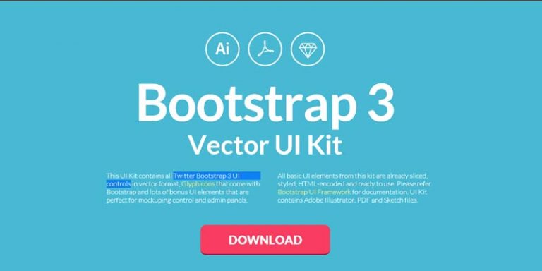 Bootstrap 3 Vector UI Ki