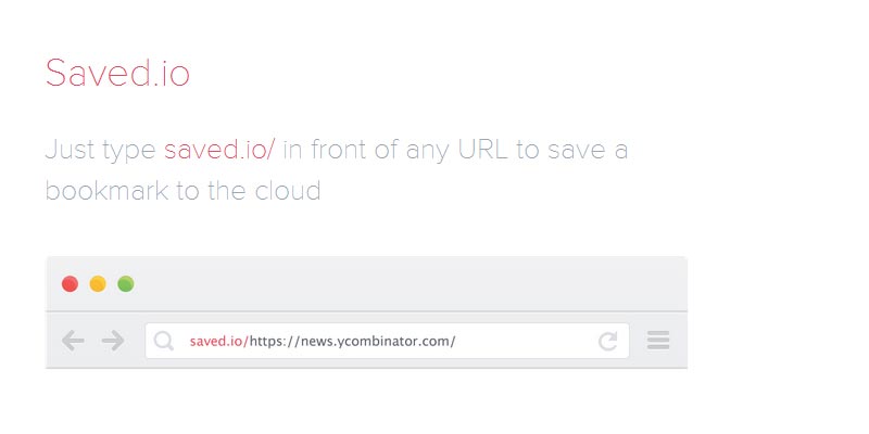 Saved.io: An awesome cutting edge cloud bookmarking app