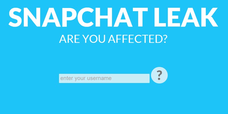 Snapchat Leak: Check if username was part of the Snapchat leak