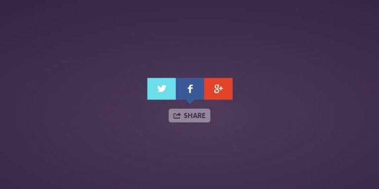 Share Button: Jquery lighweight social share plugin