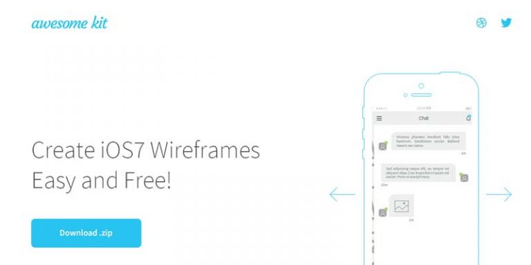 Awesome UX Kit: 26 variant of iOS7 wireframes in AI Format